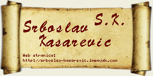 Srboslav Kašarević vizit kartica